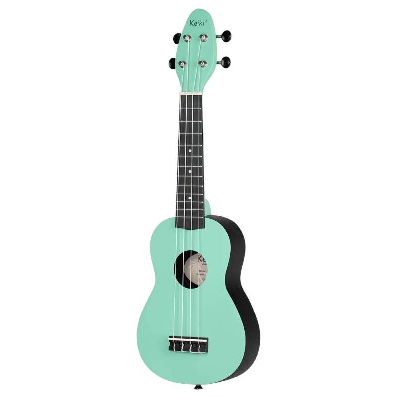 Ortega Keiki K2-CBM Soprano Size Ukulele Caribbean Mint Soprano Ukulele Starter Pack von Ortega