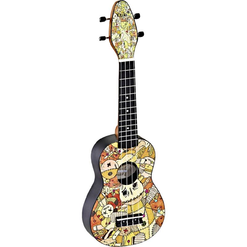 Ortega Keiki K2-VP Voodoo Puppet Ukulele Starter Pack von Ortega