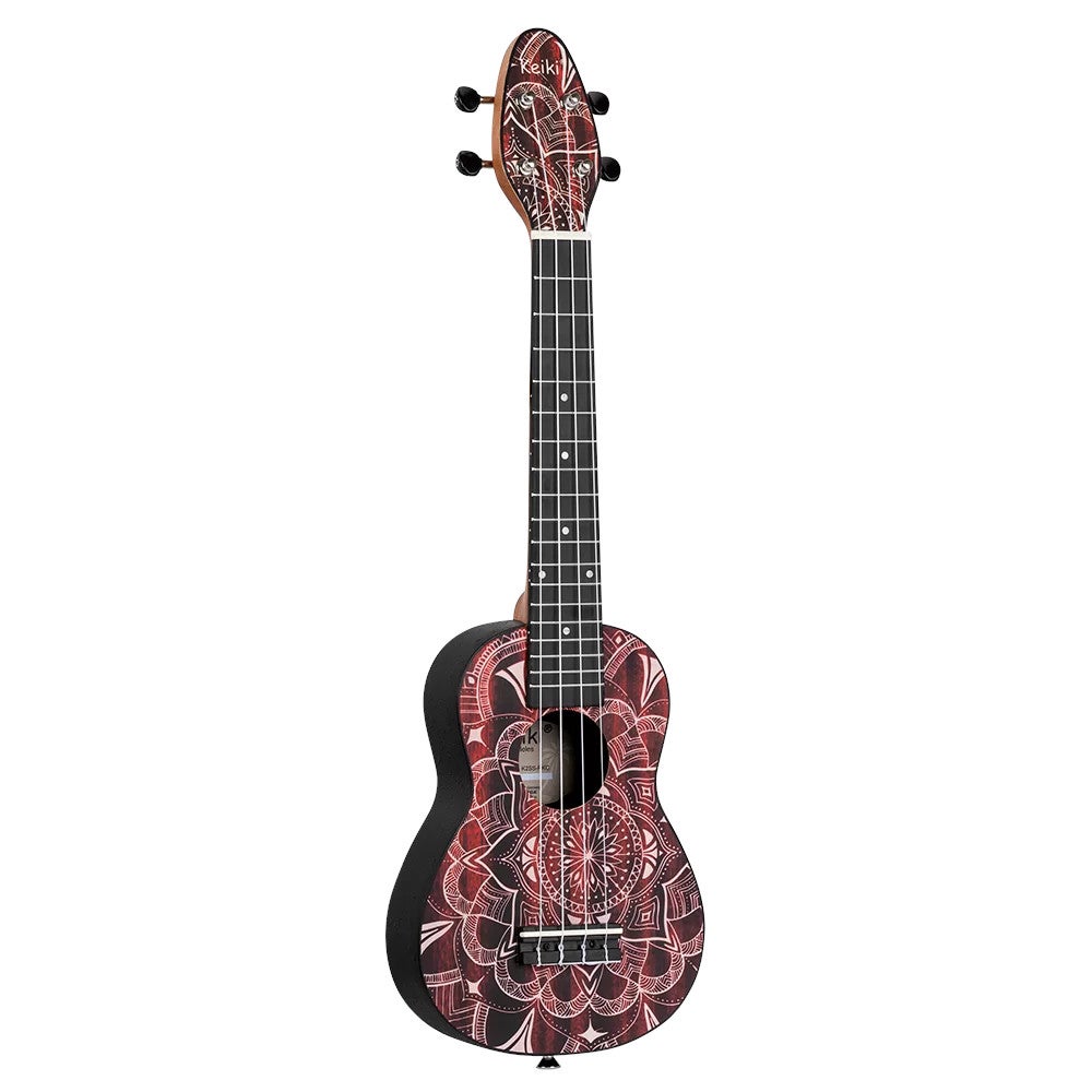 Ortega Keiki K2SS-RKC Soprano Size Ukulele Red Kaleidoscope Soprano Ukulele Starter Pack Ortega Keiki K2SS-RKC Soprano Size Ukulele Red Kaleidoscope Soprano Ukulele Starter Pack von Ortega