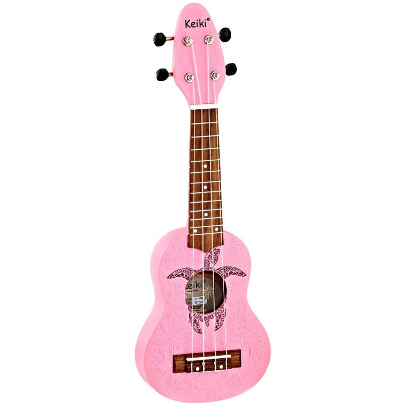 Ortega Keiki series K1-PNK sopranino ukulele, pink von Ortega