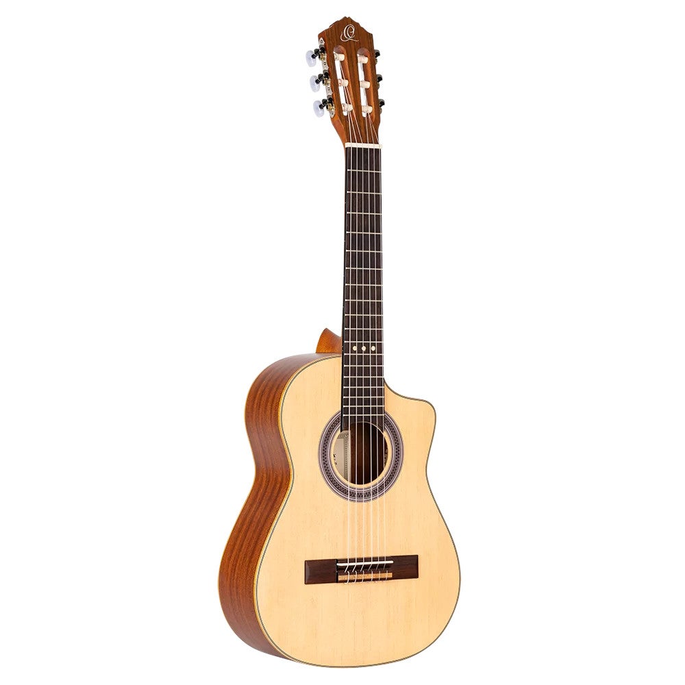 Ortega RQ25 Requinto Series Natural 1/2-Size Classical Guitar with Gig Bag Ortega RQ25 Requinto Series Natural 1/2-Size Classical Guitar with Gig Bag von Ortega