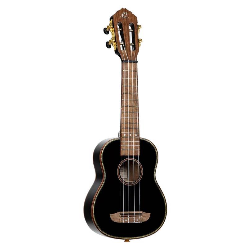 Ortega RUOX-SO Onyx Series Soprano Size Ukulele Black with Gig Bag von Ortega