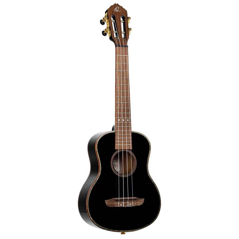 Ortega RUOX-TE Onyx Series Tenor Size Ukulele Black with Gig Bag von Ortega