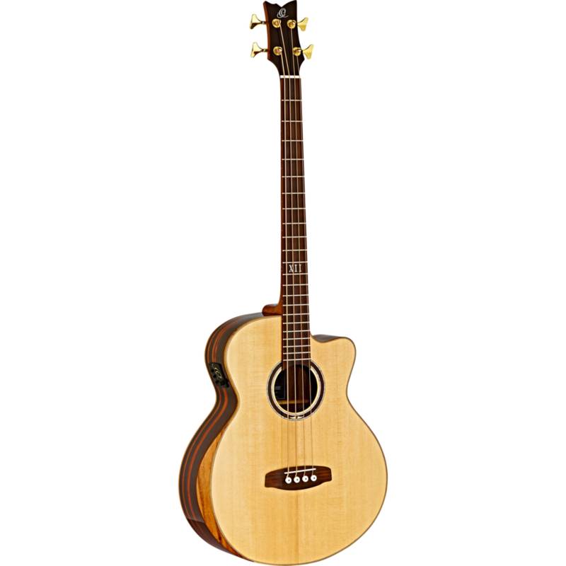 Ortega The Private Room STRIPEDSU.ACB Electro-Acoustic Bass Guitar with Gig Bag von Ortega