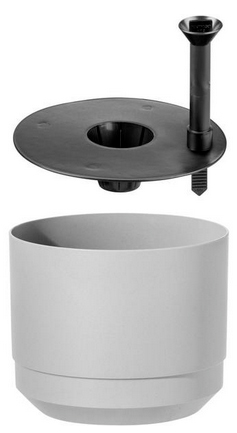 orthex Blumentopf PAULINA, Durchmesser: 250 mm, betongrau von Orthex