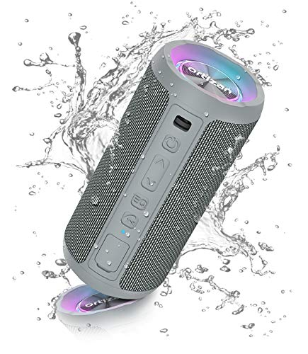 Ortizan Bluetooth Lautsprecher mit Licht, Musikbox Tragbarer Bluetooth Box mit IPX7 wasserdicht, Dualen Bass-Treibern, 30h Akku, Freisprechfunktion für Phone, Draußen Ortizan Bluetooth Lautsprecher mit Licht, Musikbox Tragbarer Bluetooth Box mit IPX7 wasserdicht, Dualen Bass-Treibern, 30h Akku, Freisprechfunktion für Phone, Draußen von Ortizan