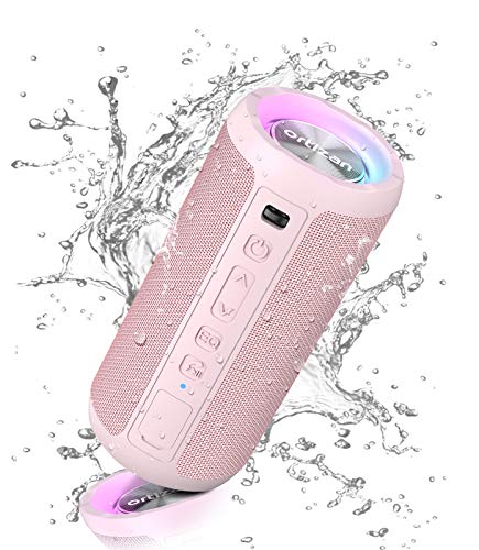 Ortizan Bluetooth Lautsprecher mit Licht, Musikbox Tragbarer Bluetooth Box mit IPX7 wasserdicht, Dualen Bass-Treibern, 30h Akku, Freisprechfunktion für Phone, Draußen Ortizan Bluetooth Lautsprecher mit Licht, Musikbox Tragbarer Bluetooth Box mit IPX7 wasserdicht, Dualen Bass-Treibern, 30h Akku, Freisprechfunktion für Phone, Draußen von Ortizan