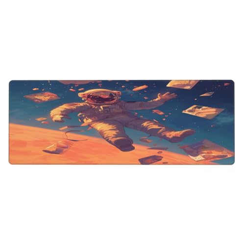 Ortydoxa Großes Mauspad für den Schreibtisch, 80 x 30 cm, Gaming-Mauspad, wasserdichte Tastatur und Mauspad, glatte Oberfläche, Schreibtischunterlage mit rutschfester Gummiunterseite, für Büro und von Ortydoxa