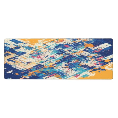 Ortydoxa Großes Mauspad für den Schreibtisch, 80 x 30 cm, Gaming-Mauspad, wasserdichte Tastatur und Mauspad, glatte Oberfläche, Schreibtischunterlage mit rutschfester Gummiunterseite, für Büro und von Ortydoxa