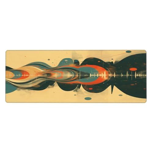 Ortydoxa Großes Mauspad für den Schreibtisch, 80 x 30 cm, Gaming-Mauspad, wasserdichte Tastatur und Mauspad, glatte Oberfläche, Schreibtischunterlage mit rutschfester Gummiunterseite, für Büro und von Ortydoxa