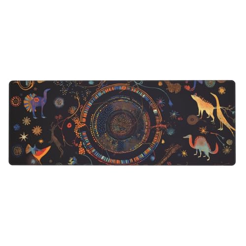 Ortydoxa Großes Mauspad für den Schreibtisch, 80 x 30 cm, Gaming-Mauspad, wasserdichte Tastatur und Mauspad, glatte Oberfläche, Schreibtischunterlage mit rutschfester Gummiunterseite, für Büro und von Ortydoxa