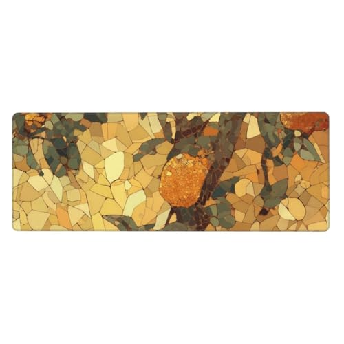 Ortydoxa Großes Mauspad für den Schreibtisch, 80 x 30 cm, Gaming-Mauspad, wasserdichte Tastatur und Mauspad, glatte Oberfläche, Schreibtischunterlage mit rutschfester Gummiunterseite, für Büro und von Ortydoxa