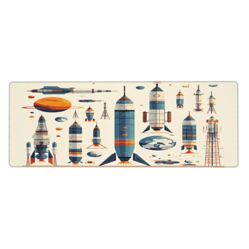 Ortydoxa Großes Mauspad für den Schreibtisch, 80 x 30 cm, Gaming-Mauspad, wasserdichte Tastatur und Mauspad, glatte Oberfläche, Schreibtischunterlage mit rutschfester Gummiunterseite, für Büro und von Ortydoxa