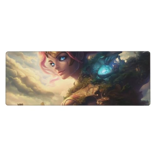 Ortydoxa Großes Mauspad für den Schreibtisch, 80 x 30 cm, Gaming-Mauspad, wasserdichte Tastatur und Mauspad, glatte Oberfläche, Schreibtischunterlage mit rutschfester Gummiunterseite für Büro und von Ortydoxa