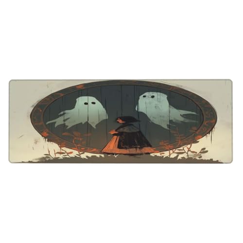 Ortydoxa Großes Mauspad für den Schreibtisch, 80 x 30 cm, Gaming-Mauspad, wasserdichte Tastatur und Mauspad, glatte Oberfläche, Schreibtischunterlage mit rutschfester Gummiunterseite für Büro und von Ortydoxa