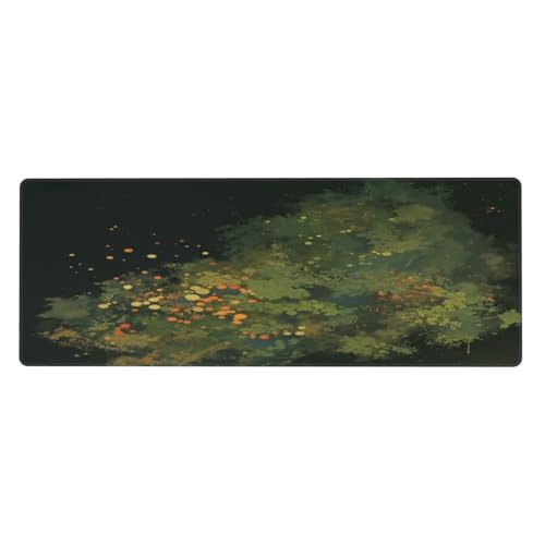 Ortydoxa Großes Mauspad mit Pollenverteilungsmustern, für 80 x 30 cm, Gaming-Mauspad, wasserdichte Tastatur und Mauspad, glatte Oberfläche, Schreibtischunterlage mit rutschfester Gummiunterseite, für von Ortydoxa