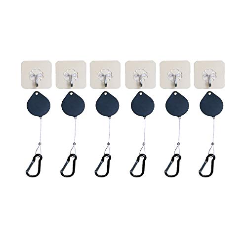Orzero [6 Packs] Ersatz für VR Cable Managment, Deckenaufhängesystem Adhesive Haken für PS VR2 /HTC Vive/HTC Vive Pro/Rift/Gear VR/Google Cardboard Virtual Reality Headset/Wired VR zubehör von Orzero