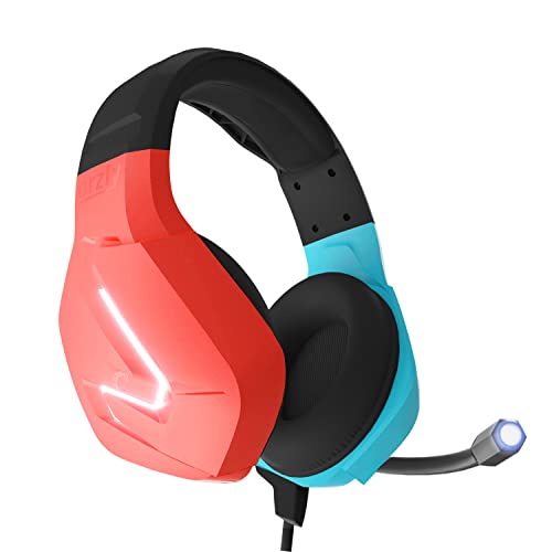 Orzly Gaming Headset für Nintendo Switch OLED Konsole , Laptop Stereo Sound with mit Geräuschunterdrückung Mikrofon - Hornet RXH-20 Tanami Auflage von Orzly