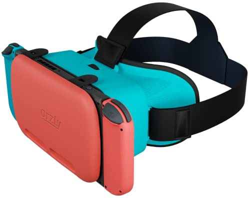 Orzly VR-Headset für Nintendo Switch und Switch-OLED-Konsole mit verstellbarem Objektiv für EIN Virtual-Reality-Spielerlebnis und für Labo VR – Tanami – Geschenkbox-Edition von Orzly
