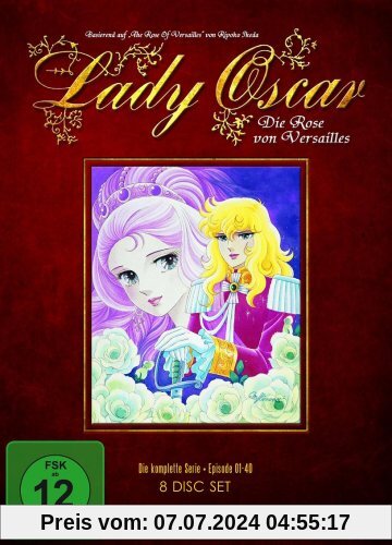 Lady Oscar: Die Rose von Versailles - Die komplette Serie (Episoden 1-40) [8 DVDs] [Collector's Edition] von Osamu Dezaki