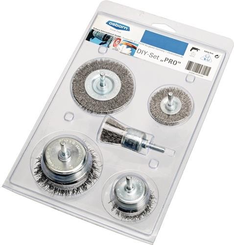 Osborn Bürstensortiment Drahtstärke 0,3mm STA 4500min-¹ 5-tlg. 1418600005 von Osborn