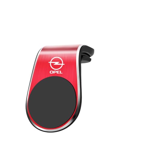 OscitY Auto Magnetische Anziehung Handy KFZ Halterungen, Für Opel Astra K Wagon Crossland Grandland Insignia B Grand Mokka Combo Luftauslass Handyhalter 360° Drehbar stabil Car Zubehör,C/Red von OscitY