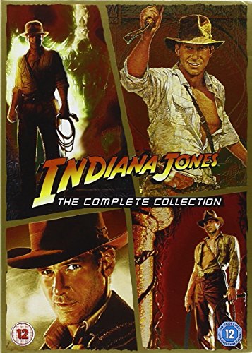 Indiana Jones Complete All Films DVD (4 Discs) Box Set Movie Collection: Part 1: Raiders of the Lost Ark, 2: Temple of Doom, 3: Last Cruade, 4: Kingdom of the Crystal Skull + Special Features + Extras von Osdtkru