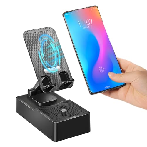 Oseczmut Faltbarer Desktop-Telefonständer, verstellbarer Telefon- und Tablet-Ständer | Verstellbarer Desktop-Tablet-Ständer und 360 Grad drehbarer Telefonständer mit Lautsprecher ohne Oseczmut Faltbarer Desktop-Telefonständer, verstellbarer Telefon- und Tablet-Ständer | Verstellbarer Desktop-Tablet-Ständer und 360 Grad drehbarer Telefonständer mit Lautsprecher ohne von Oseczmut