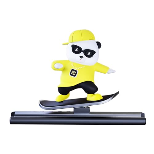Oseczmut Temporäres Parkplatzschild Auto Parkschild - temporäres Parken mit Bär Skater | Parkplatzschild Fun Skating Bear für von Oseczmut