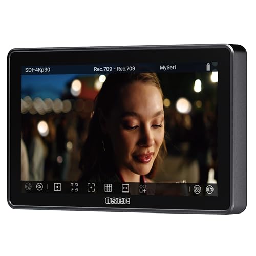 Osee G7 Pro 7-Zoll-Touchscreen-Kameramonitor, 3000 Nits HDR-Feldmonitor mit Kamerasteuerung, Touch-to-Focus-DSLR-Monitor mit 3G-SDI 4K HDMI-EIN-/Ausgang, 3D-LUT, Neue Benutzeroberfläche Osee G7 Pro 7-Zoll-Touchscreen-Kameramonitor, 3000 Nits HDR-Feldmonitor mit Kamerasteuerung, Touch-to-Focus-DSLR-Monitor mit 3G-SDI 4K HDMI-EIN-/Ausgang, 3D-LUT, Neue Benutzeroberfläche von Osee