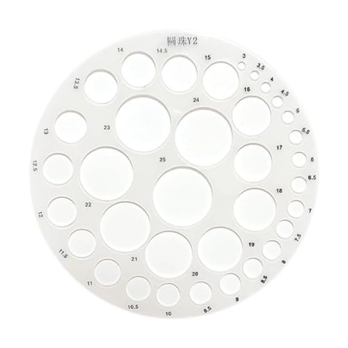 Oshhni Acryl zum Zeichnen, Malen, transparent, multifunktionales Lineal mit runden Löchern, Kreisvorlage für Büro, Design, Schule, Lernen, 3 bis 25 Mm Oshhni Acryl zum Zeichnen, Malen, transparent, multifunktionales Lineal mit runden Löchern, Kreisvorlage für Büro, Design, Schule, Lernen, 3 bis 25 Mm von Oshhni