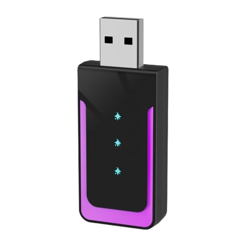 Oshhni Mini -Auto -Medienadapter tragbarer kompakter Autokonbon -Box für Reisen, Rosa Lila Streifen Oshhni Mini -Auto -Medienadapter tragbarer kompakter Autokonbon -Box für Reisen, Rosa Lila Streifen von Oshhni