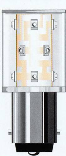 Oshino OD­B01SM12B15­24 LED-Signalleuchte Blau BA15d 24 V/AC, 24 V/DC 6000 mlm von Oshino