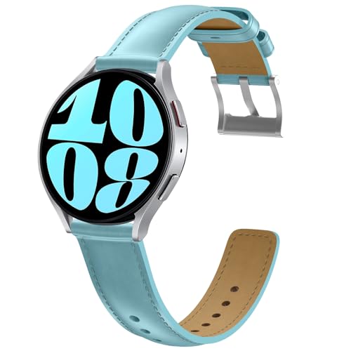 Osinaga 20mm Armband für Galaxy Watch 6, Ersatzarmband Leder Armband für Galaxy Watch 4/5/6 40mm 44mm, Galaxy Watch 6 Classic 43mm 47mm, Galaxy Watch 5 Pro 45mm, Galaxy Watch 4 Classic 42mm 46mm von Osinaga