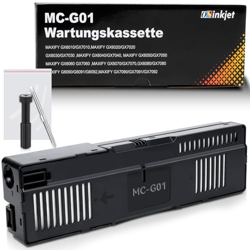 Osinkjet MC-G01 Wartungskassette Kompatibel mit Canon Maxify GX6050 GX7050, Wartungspatrone MC G01 für Maxify GX6010 GX7010 GX6020 GX7020 GX6030 GX7030 GX6040 GX7040 GX6060 GX7060 GX6070(#4628C001) von Osinkjet