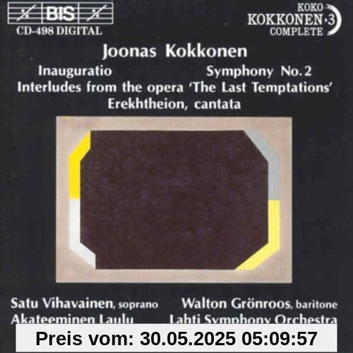 Kokkonen-Edition Vol. 3 Kokkonen-Edition Vol. 3 von Osmo Vänskä