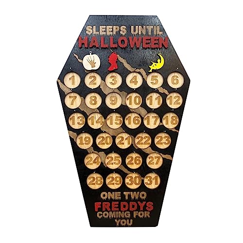 Osmond 1 Stück Halloween-Countdown-Halloween-Kalender, Individuelles Halloween-, Horror-, Krueger, Gruseliges Sargschild Osmond 1 Stück Halloween-Countdown-Halloween-Kalender, Individuelles Halloween-, Horror-, Krueger, Gruseliges Sargschild von Osmond