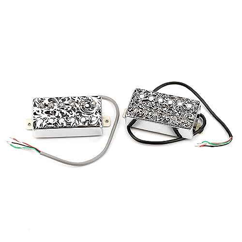 Osmond 2-Teilige Durchbrochene 12-Loch-Humbucker-Gitarren-Tonabnehmerabdeckung, Ersatzteile, Zubehör für LP-E-Gitarrenteile, Schwarz 8,5 X 3,8 X 2,3 cm Osmond 2-Teilige Durchbrochene 12-Loch-Humbucker-Gitarren-Tonabnehmerabdeckung, Ersatzteile, Zubehör für LP-E-Gitarrenteile, Schwarz 8,5 X 3,8 X 2,3 cm von Osmond