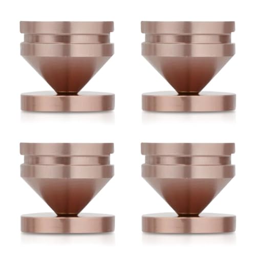 Osmond 4PCS Lautsprecher Ständerfüße Fußpad Aus Aluminiumlegierung Metall Stoßdämpfender Bodennagel CD-Player Ständer M23*20 C von Osmond