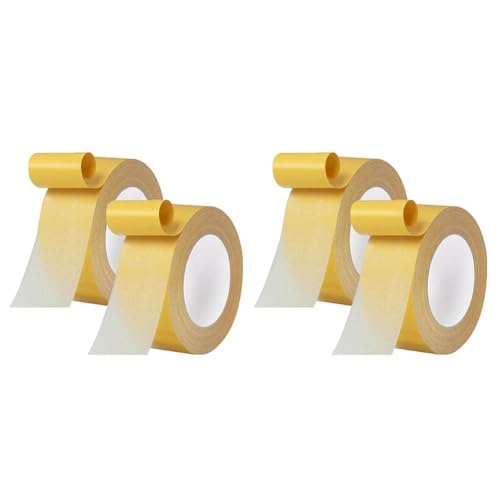 Osmond 4er Set Doppelklebeband 2-Seitiges Dünnes Selbstklebeband mit Hoher Haftung, Universelles Transparentes Doppelseitiges Klebeband Aus Stoff 4cmx20M Osmond 4er Set Doppelklebeband 2-Seitiges Dünnes Selbstklebeband mit Hoher Haftung, Universelles Transparentes Doppelseitiges Klebeband Aus Stoff 4cmx20M von Osmond