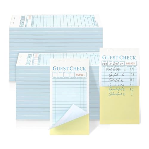 Osmond 50Er-Pack GäSteschecks für Kellner, 2-Teilig, Selbstdurchschreibend, Kellner-Notizblock, Essensbestellungskarten für Bar, Café, Restaurant, Insgesamt 2500 B Osmond 50Er-Pack GäSteschecks für Kellner, 2-Teilig, Selbstdurchschreibend, Kellner-Notizblock, Essensbestellungskarten für Bar, Café, Restaurant, Insgesamt 2500 B von Osmond