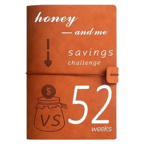 Osmond 52-Wochen-Geldspar-Challenge-Ordner, A5-Ordner, Einlagen, Geldumschläge für A5-Ordner, 2024, Wiederverwendbares Haushaltsbuch, Langlebig, Einfach zu Installieren, von Osmond
