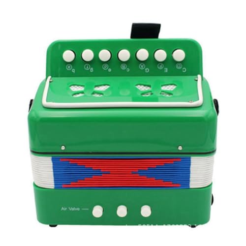 Osmond Akkordeonspielzeug 7-Tasten-Akkordeons für Kinder, Pädagogisches Musikinstrument-Geschenk für Kleinkinder, Anfänger, und Mädchen von Osmond