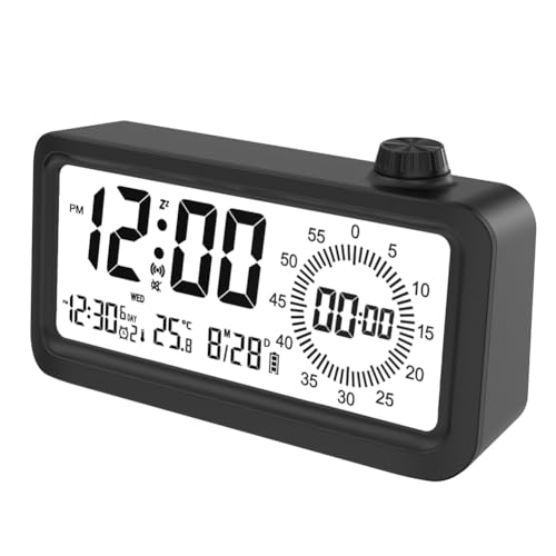 Osmond Countdown-, Dual-Display, Visueller Manager, Umgebungstemperaturerkennung, Knopfdesign, Uhren, Schwarz, Langlebig, Einfach zu Bedienen Osmond Countdown-, Dual-Display, Visueller Manager, Umgebungstemperaturerkennung, Knopfdesign, Uhren, Schwarz, Langlebig, Einfach zu Bedienen von Osmond