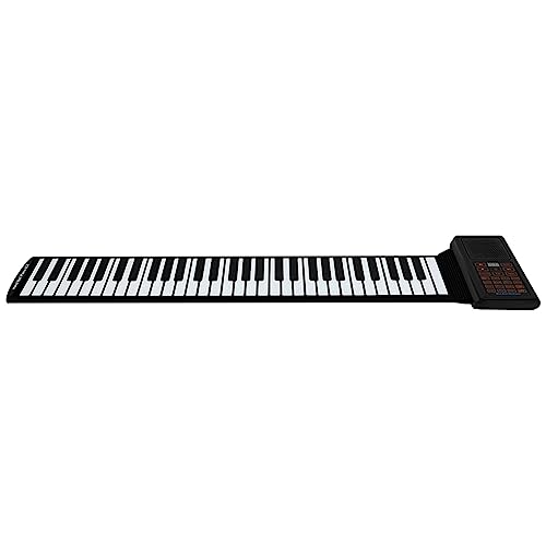 Osmond Handgerollte Elektronische Orgel mit 61 Tasten, Tragbar, Faltbar, Handgerolltes Silikonklavier, Anfänger Üben Handgerolltes Klavier von Osmond