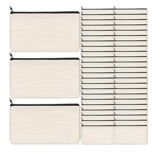 Osmond Leere DIY-Basteltasche Aus Segeltuch-Federmäppchen, Leere Make-Up- – Leinen-Federmäppchen, Große Leinwand-Kosmetiktasche, 45er-Pack, Einfache Installation, Einfach zu Verwenden Osmond Leere DIY-Basteltasche Aus Segeltuch-Federmäppchen, Leere Make-Up- – Leinen-Federmäppchen, Große Leinwand-Kosmetiktasche, 45er-Pack, Einfache Installation, Einfach zu Verwenden von Osmond