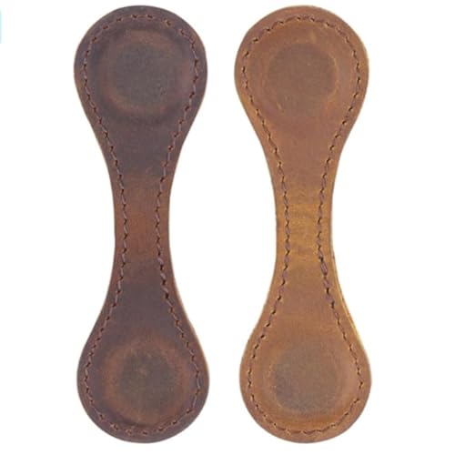 Osmond Magnetisches Lesezeichen Aus Leder, Retro-Lesezeichenhalter, Geschenkbuchliebhaber, Magnetisches Lesezeichen Aus Leder (+ Kaffee), Langlebig, Einfach zu Verwenden, Ca. 10 X 3 cm von Osmond