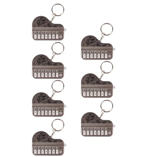 Osmond Metallisch-Silberfarbener 7-Teiliger Mini-Handheld-Schlüsselanhänger mit Elektronischer Tastatur, Kann Kleines Klavier Spielen Osmond Metallisch-Silberfarbener 7-Teiliger Mini-Handheld-Schlüsselanhänger mit Elektronischer Tastatur, Kann Kleines Klavier Spielen von Osmond