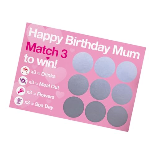 Osmond Muttertagsgeschenk, Geschenk für Mama, Muttertags-Rubbelkarte, Muttertagskarte, Rubbelkarte für Mama, Geschenk für Sie, Langlebig, Einfach zu Installieren, Einfach zu Verwenden. von Osmond