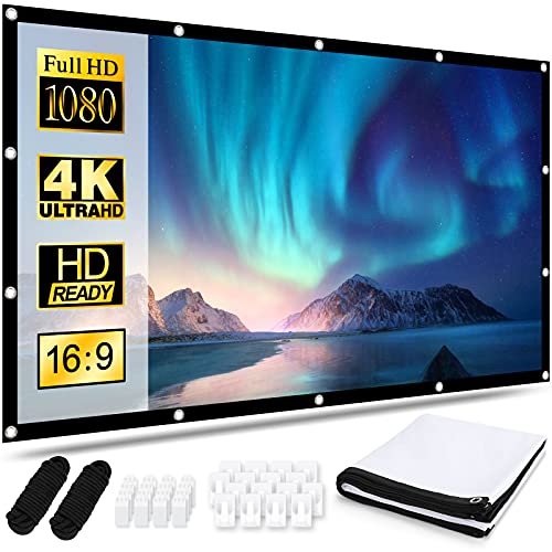 Osoeri Leinwand Beamer 100 Zoll, 16:9 HD Faltbarer Beamer Leinwand, Anti-Falten Doppelseitige Projector Screen 221 x 125cm, Tragbarer Projektor Leinwand für Zuhause, Schule, Treffen Osoeri Leinwand Beamer 100 Zoll, 16:9 HD Faltbarer Beamer Leinwand, Anti-Falten Doppelseitige Projector Screen 221 x 125cm, Tragbarer Projektor Leinwand für Zuhause, Schule, Treffen von Osoeri